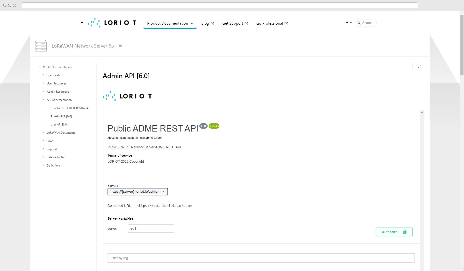 docs.loriot.io - Restful API 03
